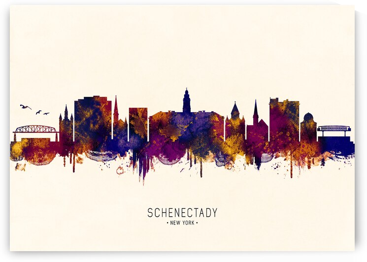 Schenectady New York Skyline by Towseef Dar