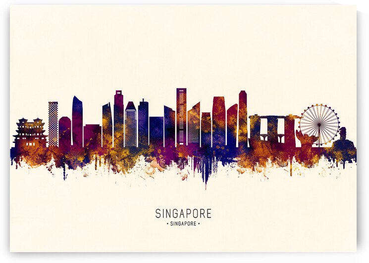 Singapore Skyline by Towseef Dar