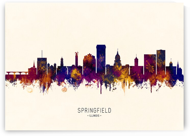 Springfield Illinois Skyline by Towseef Dar