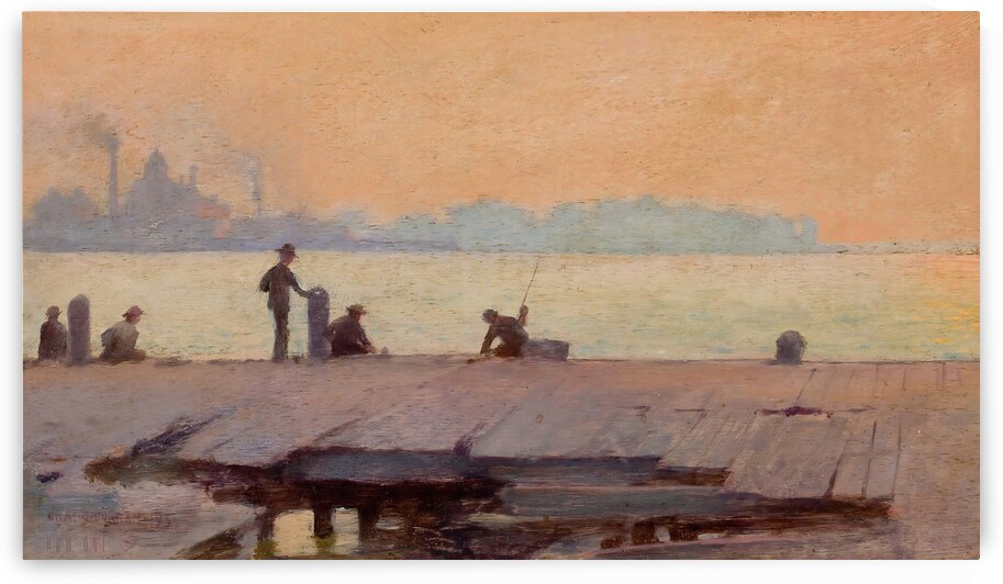 Fishermen on the Dock  by Row One Brand