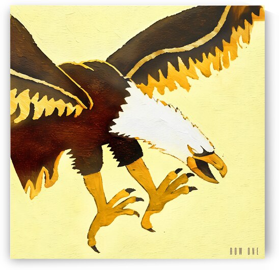 1980s flying avian art  by Row One Brand