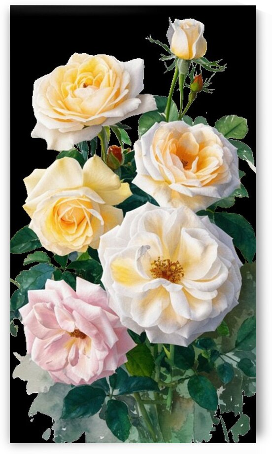 Photo of white roses  by Rose 1998