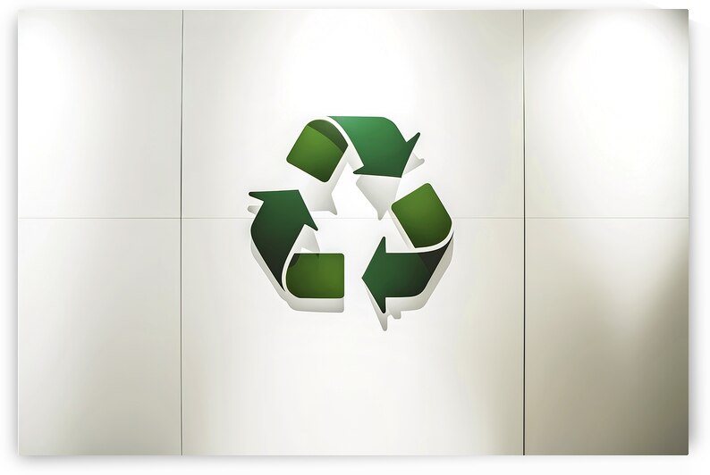 A recycling symbol prominently displayed in the c 1722837443.1549 by Mirela Poiana