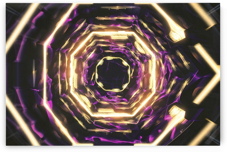 Abstract background hexagon pattern with glowing by Veres Ioana