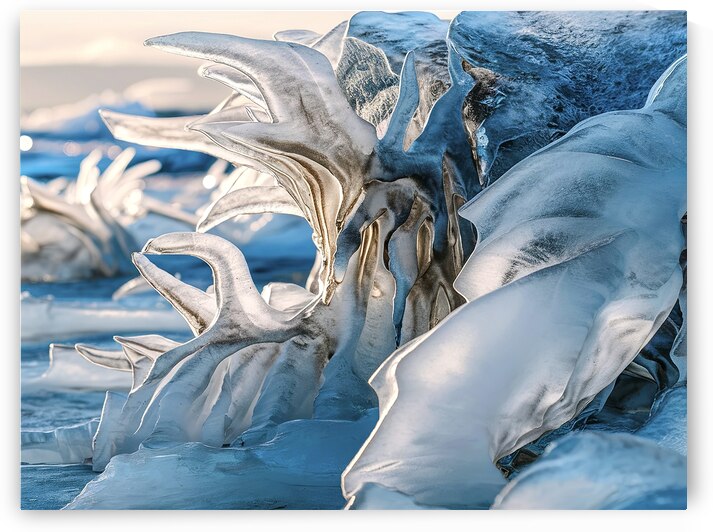 A mesmerizing close up of ice formations 2 by Veres Ioana