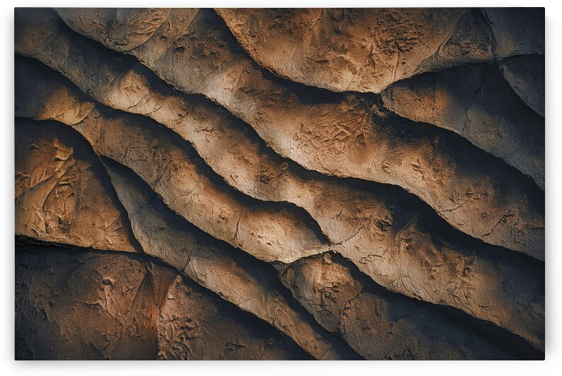 A captivating close up of a textured wall or canv by Mariana Tirca