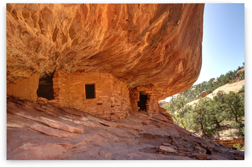 House on Fire Anasazi Indian Ruins - Utah by Gary Whitton