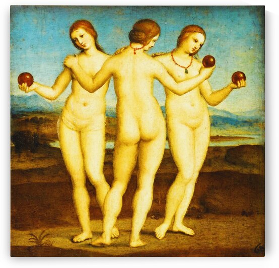 Three Graces   by Raphael c. 1503 1505 by Classic Painting