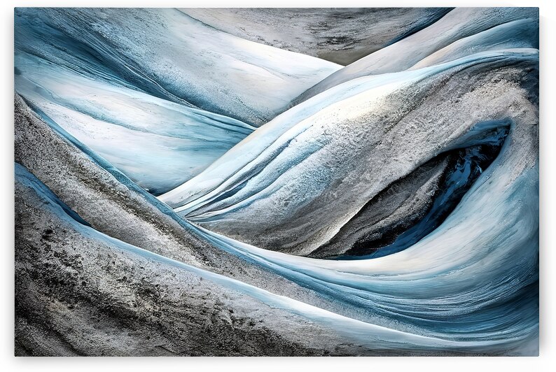 A stunning abstract view of snow 2 by Mariana Tirca