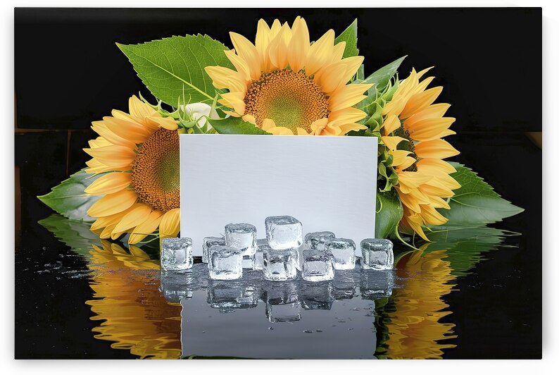 A striking composition of a pristine white card s by Mariana Tirca