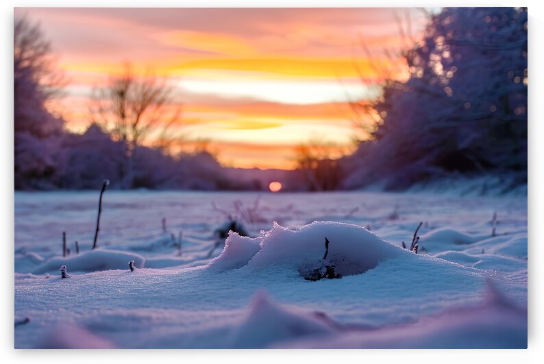 A stunning view of a picturesque winter landscape by Mariana Tirca