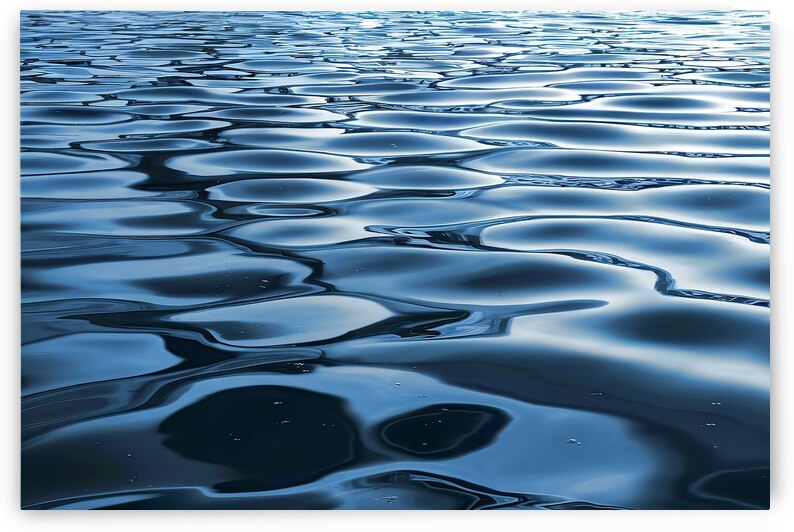 vast expanse of water reflecting a deep rich blue by Mitica Mihaila