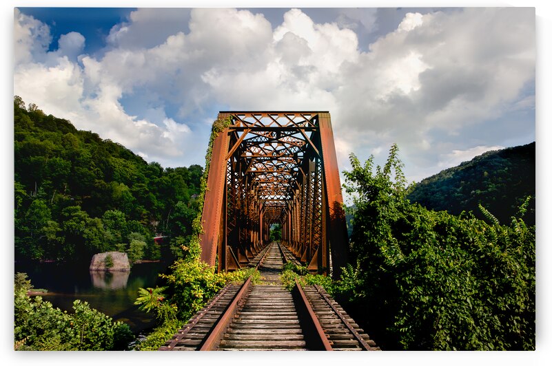 New River Gauley River Trestle Bridge  by Norma Brandsberg Photography