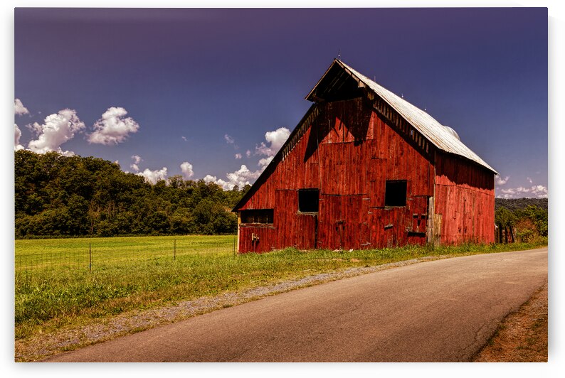 Old West Virginia Red Barn by Norma Brandsberg Photography