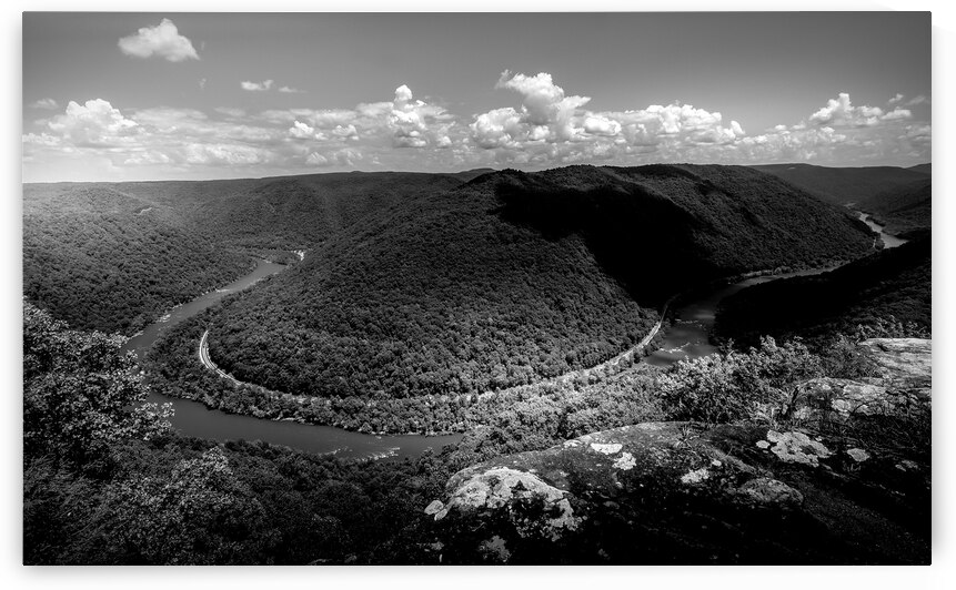 Grandview Overlook in Black and White by Norma Brandsberg Photography