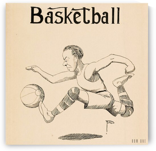 Early 1900s Funny Basketball Art by Row One Brand
