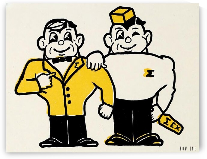Vintage Sigma Purdue Pete Art by Row One Brand
