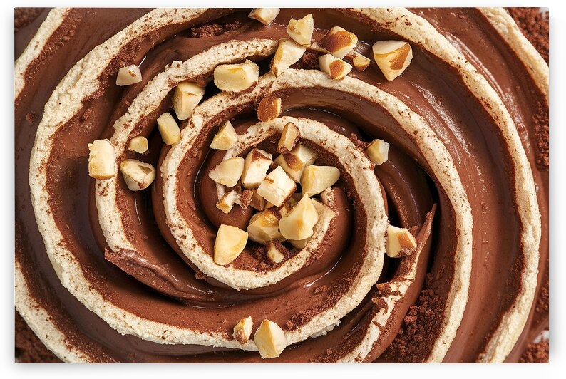 Hazelnut cream or nougat cream with cocoa 2 by Marius Tomus