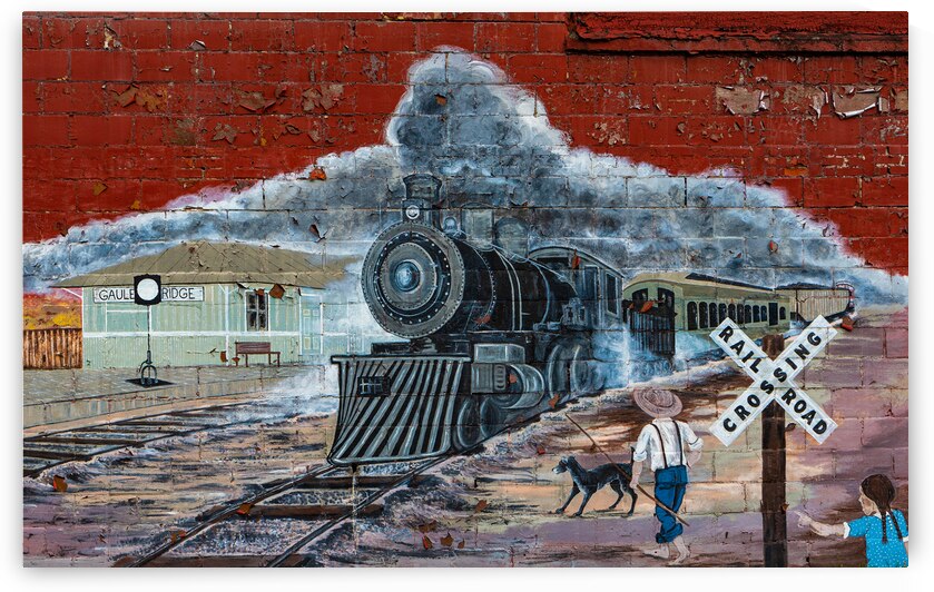 West Virginia New River Gauley Bridge Mural by Norma Brandsberg Photography