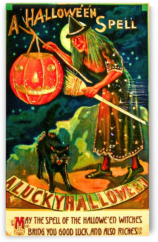Vintage halloween post card by Steve Painter