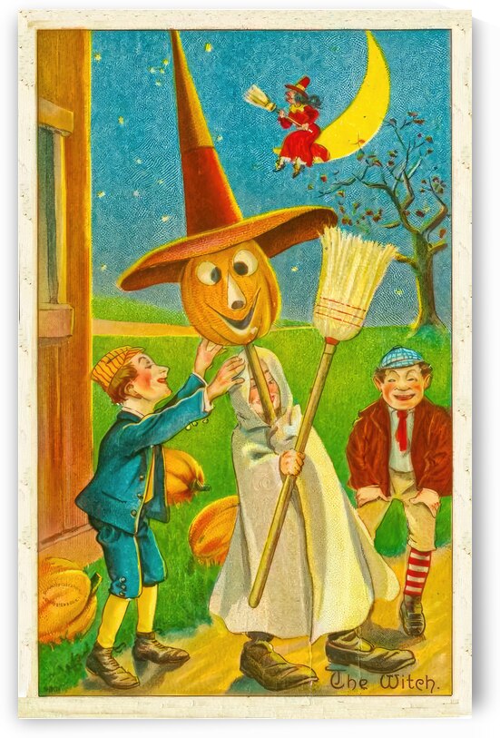 A vintage halloween greetings card by Steve Painter