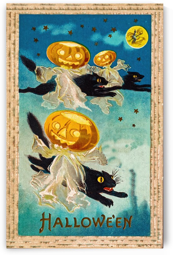 A vintage halloween greetings card  by Steve Painter