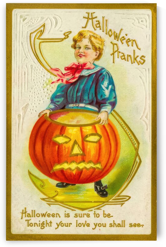 A vintage halloween greetings card  by Steve Painter