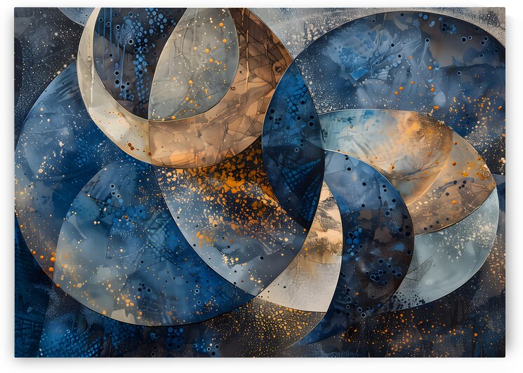 ABSTRACT FACE ART  65 by Online Arts