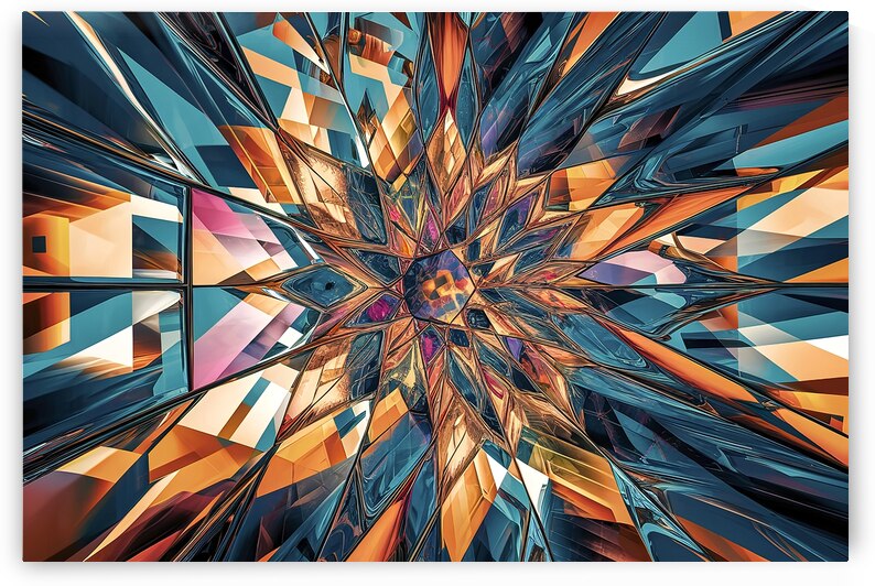 A captivating abstract artwork featuring a patter by Mitica Mihaila