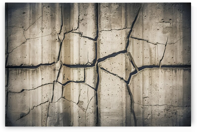 A hauntingly beautiful image of a cement wall rid by Mitica Mihaila