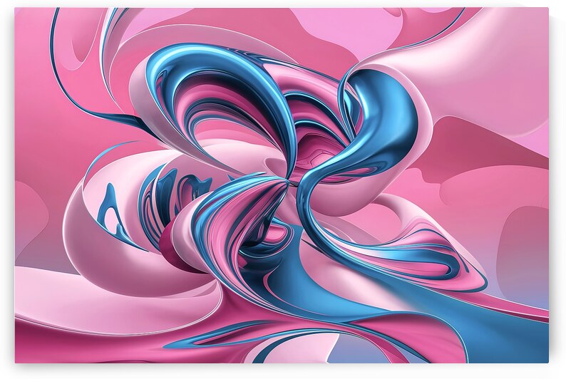 A captivating abstract artwork where fluid like s by Mitica Mihaila