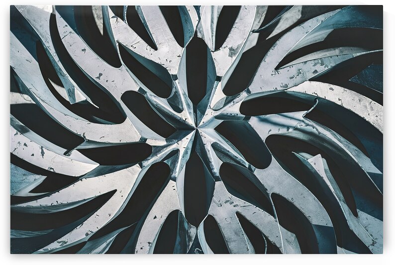 A striking photo of a intricate metal texture pat by Mitica Mihaila