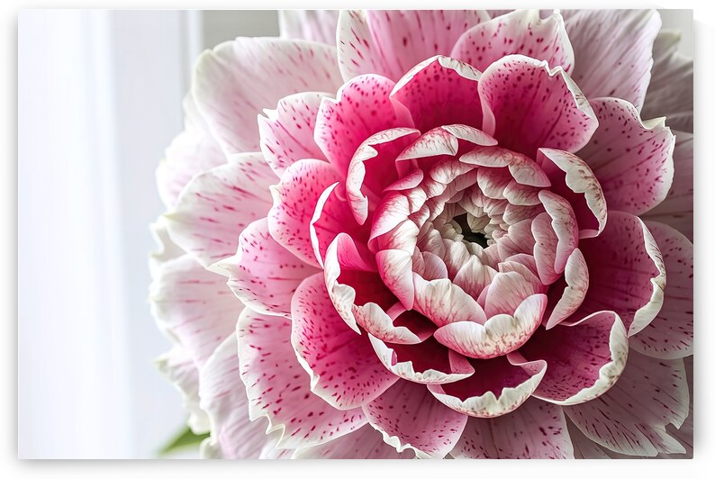 A stunning close up photograph of a vibrant pink by Mitica Mihaila