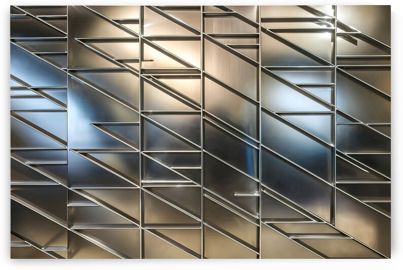 A stunning modern art piece featuring a metallic by Mitica Mihaila