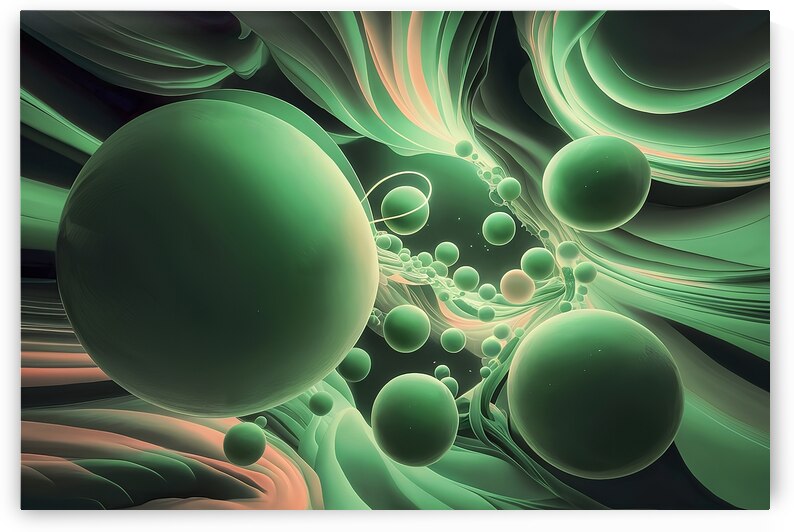 An intriguing abstract piece featuring a cluster by Mitica Mihaila