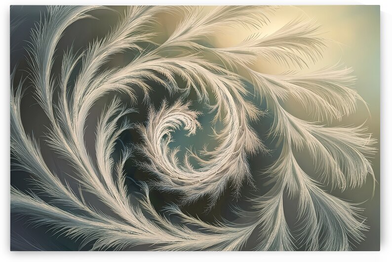 an enchanting swirl of delicate feather like stru by Mitica Mihaila