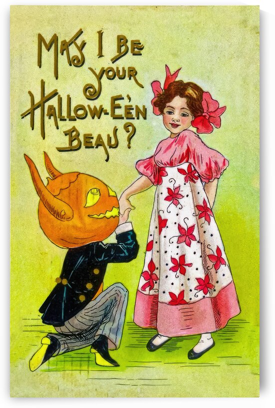 A vintage halloween greetings card by Steve Painter