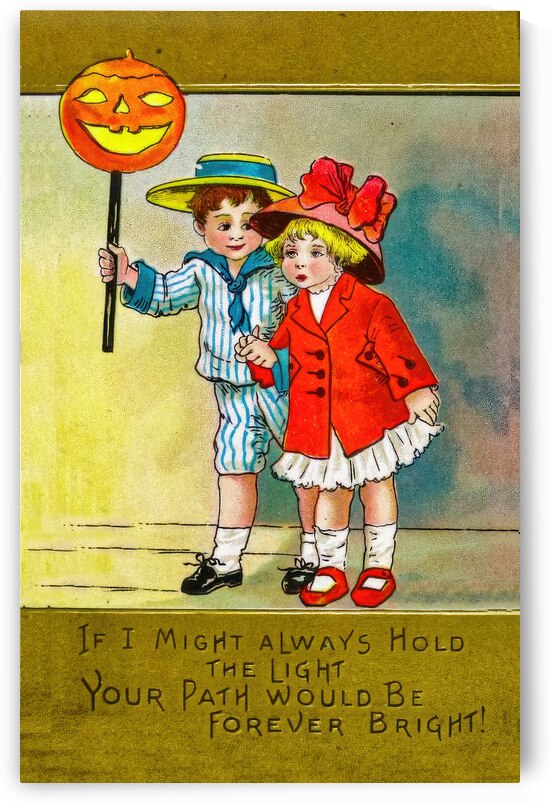 A vintage halloween greetings card by Steve Painter