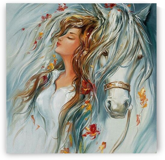 Anita et son cheval  by kholio med