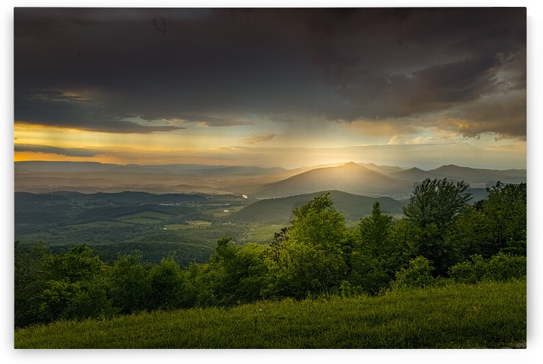 Blue Ridge Parkway Sunset in Virginia by Norma Brandsberg Photography