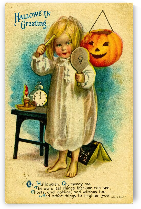 vintage halloween greetings card by Steve Painter