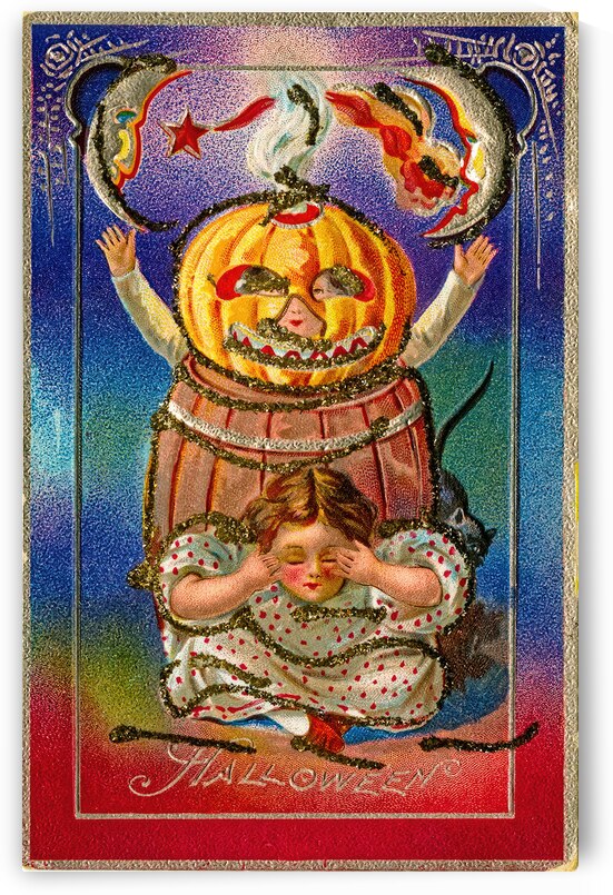 vintage halloween greetings card by Steve Painter