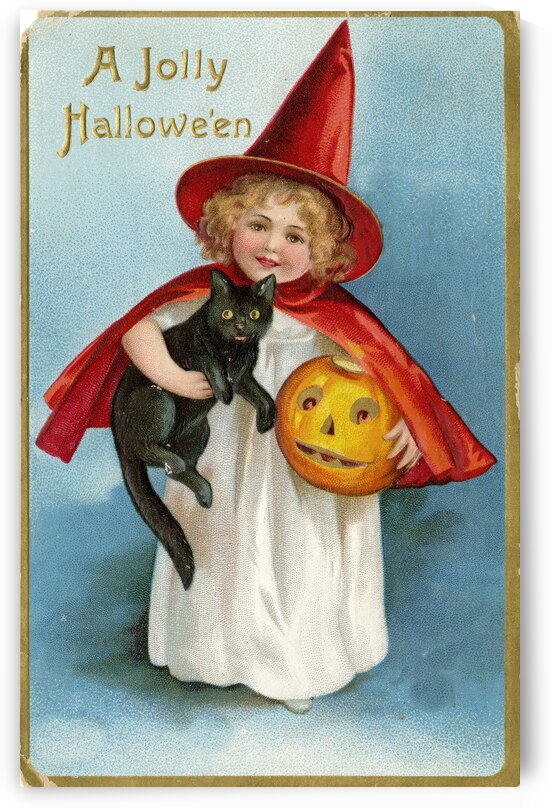 vintage halloween greetings card by Steve Painter