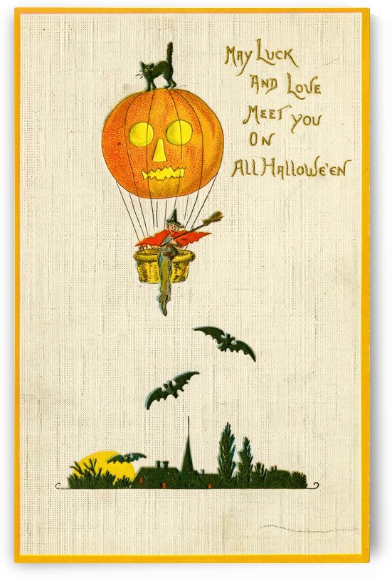  vintage halloween greetings card by Steve Painter