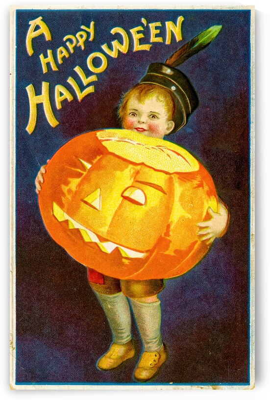 vintage halloween greetings card by Steve Painter