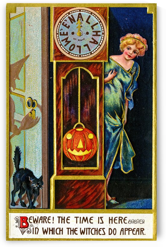 vintage halloween greetings card by Steve Painter