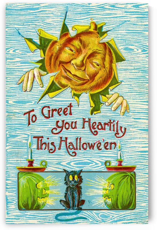 vintage halloween greetings card by Steve Painter