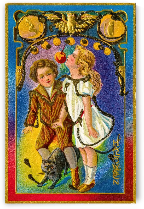 vintage halloween greetings card by Steve Painter