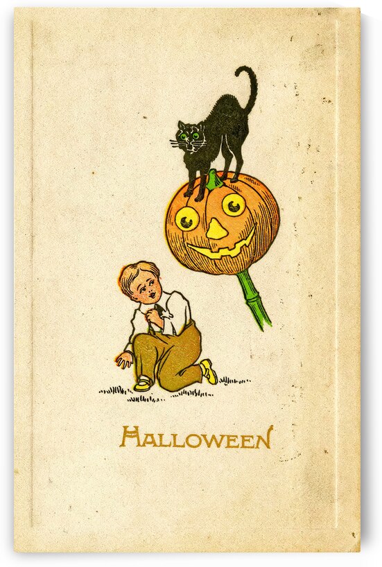 vintage halloween greetings card by Steve Painter