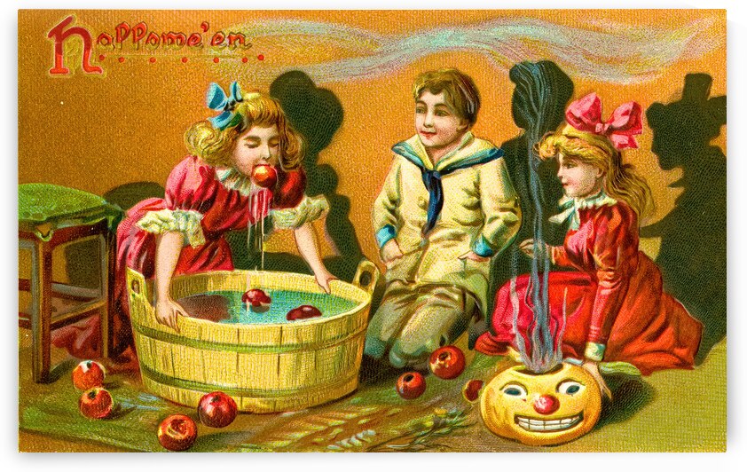  vintage halloween greetings card by Steve Painter